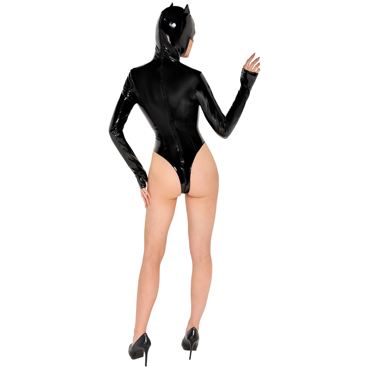 Black Level Vinyl Body Catsuit
