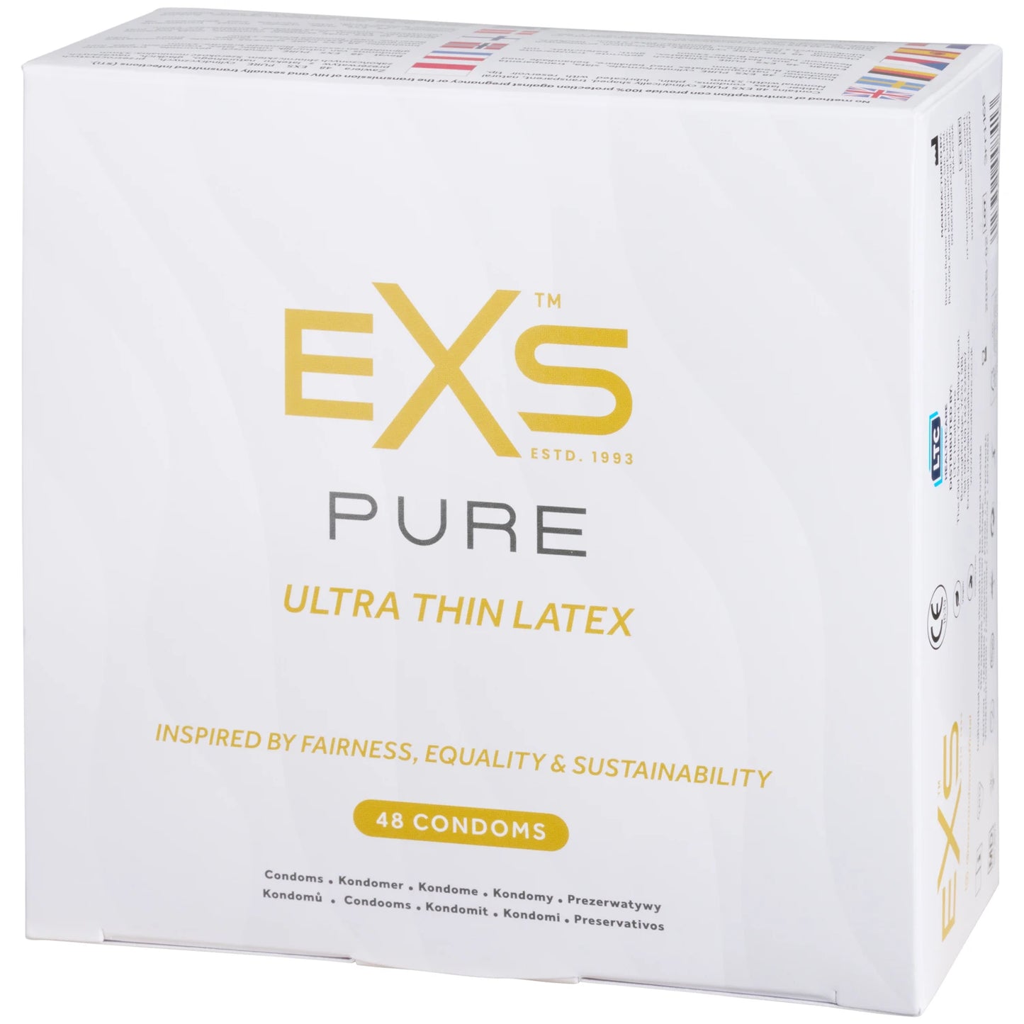 EXS Pure Ultra Thin Latex Condoms 48 pcs